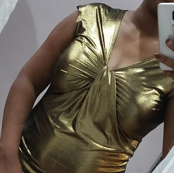 Blecker & McDougal gold black top - Picture 6 of 6